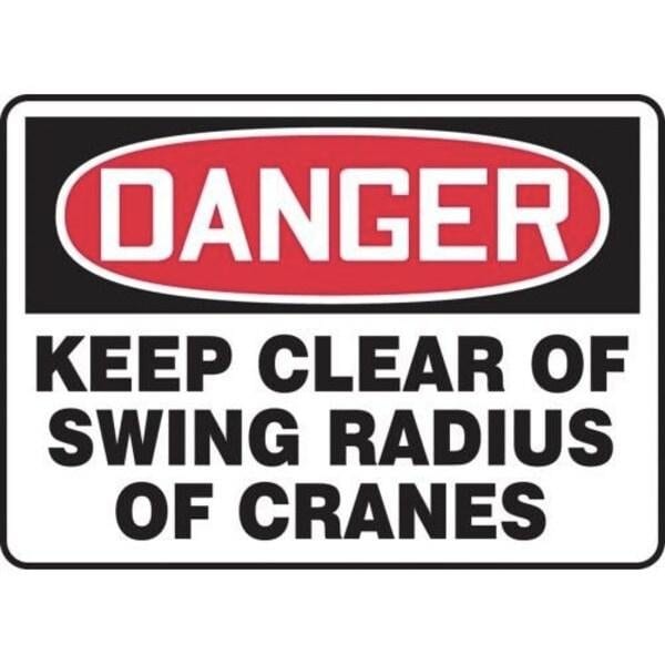 Accuform OSHA DANGER SAFETY SIGN KEEP CLEAR MCRT141VS MCRT141VS - main